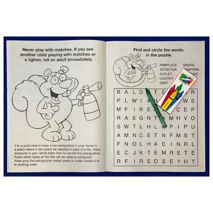 COLORING SET - A Trip to the Fire Station Coloring Book Fun Pack