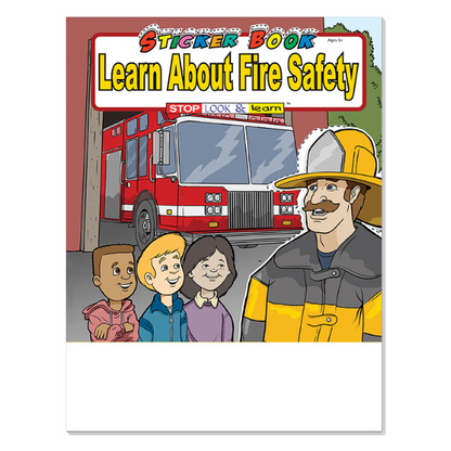 STICKER BOOK SET - Learn About Fire Safety Sticker Book Fun Pack