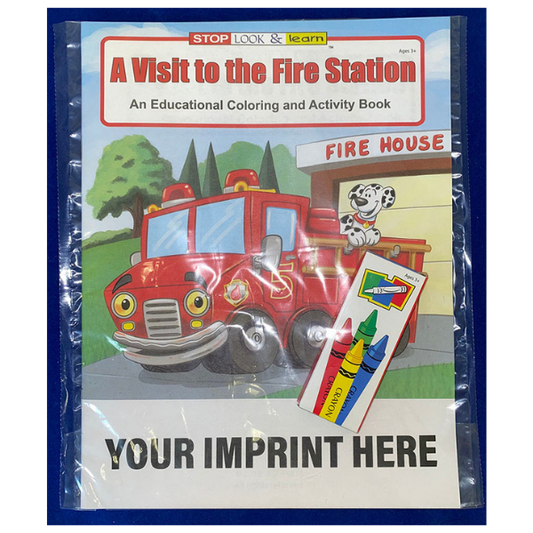 COLORING SET - A Visit to the Fire Station Coloring Book Fun Pack