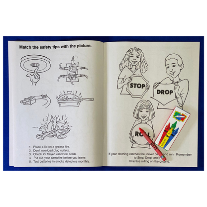 COLORING SET - Fire Safety Coloring Book Fun Pack