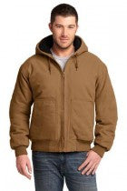 CornerStone® Washed Duck Cloth Flannel-Lined Hooded Work Jacket